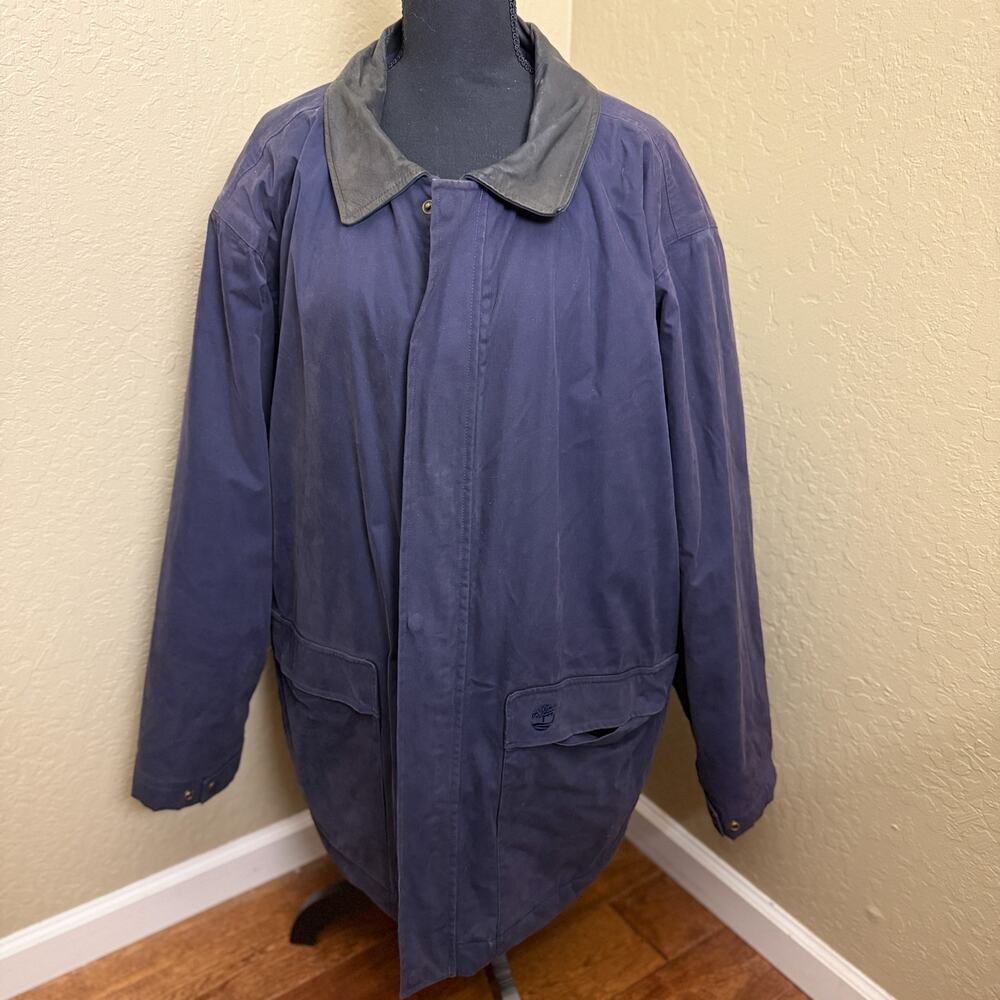 Timberland Weathergear Waterproof Insulated Jacket Coat Navy Blue XL